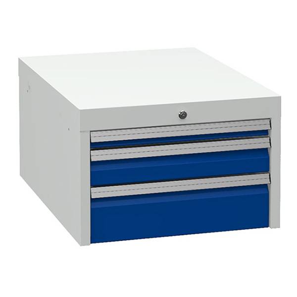 V&aelig;rksted skuffesektion 360x555x736mm med 3 skuffer