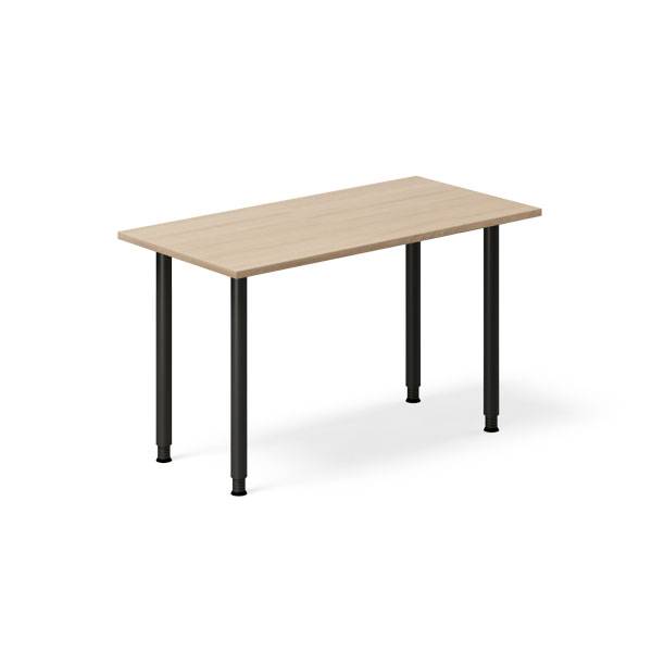 Office skrivebord 120x60cm eg laminat med sort stel 