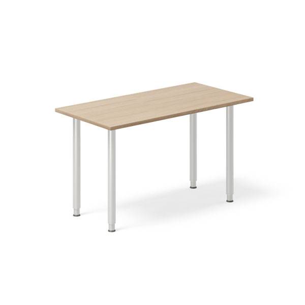 Office skrivebord 120x60cm eg laminat med s&oslash;lv stel 
