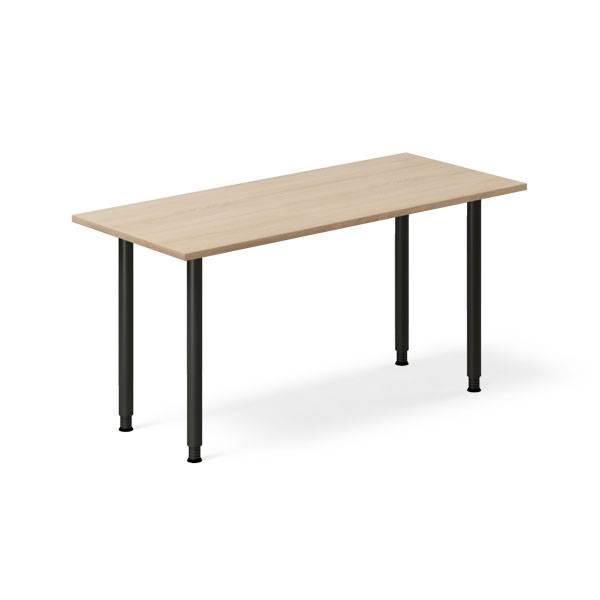 Office skrivebord 140x60cm eg laminat med sort stel 