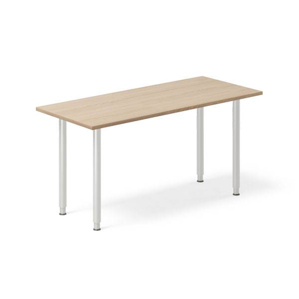 Office skrivebord 140x60cm eg laminat med s&oslash;lv stel 