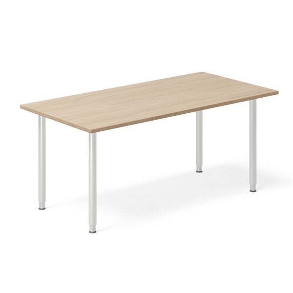 Office skrivebord 160x80cm eg laminat med s&oslash;lv stel 