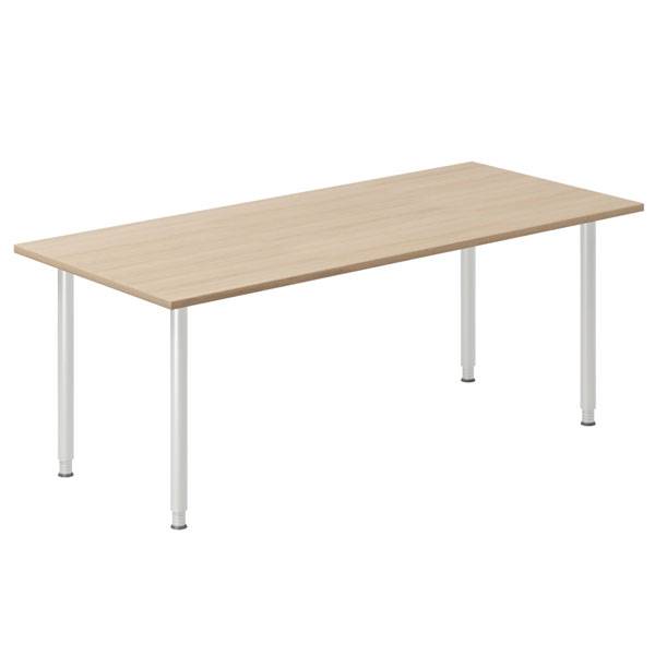 Office skrivebord 180x80cm eg laminat med s&oslash;lv stel 