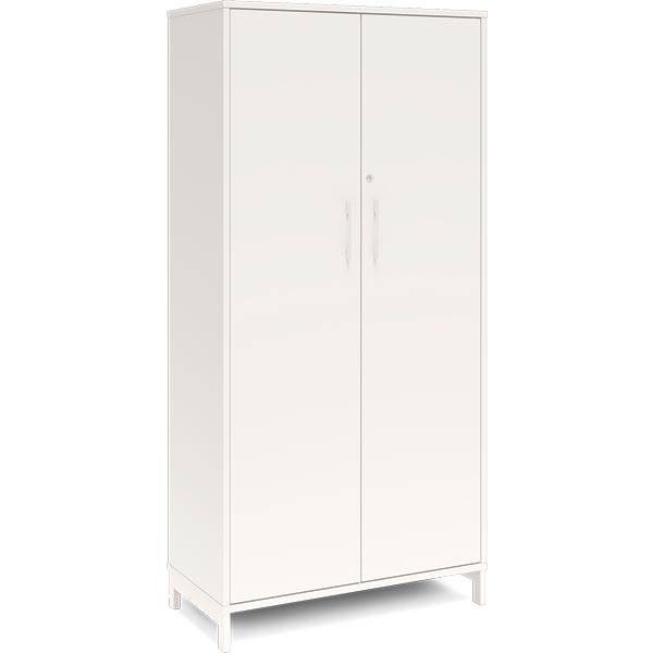 Office kontorskab med 4 hylder 1660x800mm hvid med hvidt stel