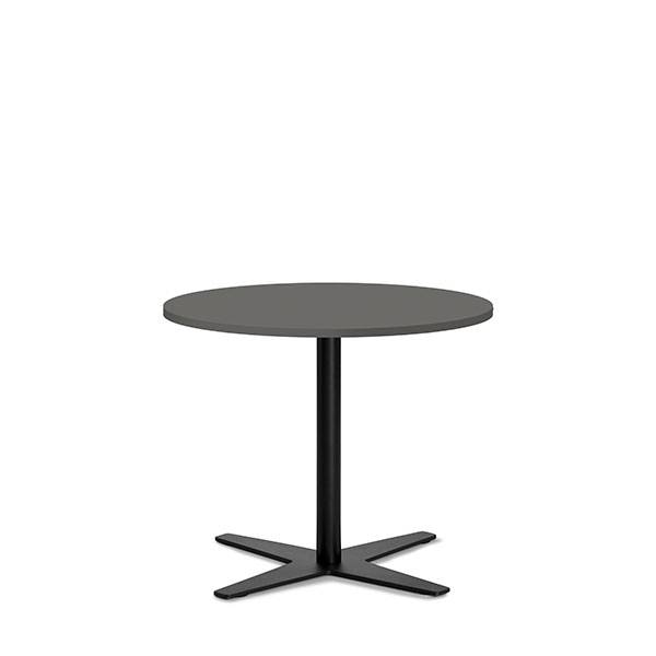 Amy cafebord Ø65cm h:53,5cm antracit med facetkant sort stel