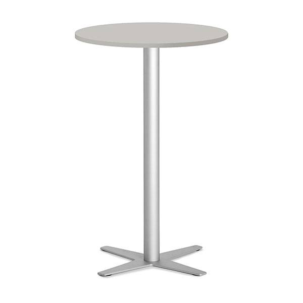 Amy cafebord &Oslash;65cm h&oslash;jde 105cm gr&aring; bordplade med alugr&aring;t stel