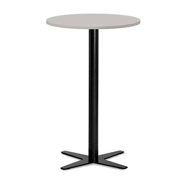 Amy cafebord &Oslash;65cm h&oslash;jde 105cm gr&aring; bordplade med sort stel