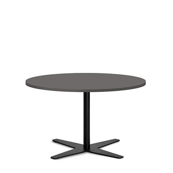 Amy cafebord Ø90cm h:53,5cm antracit med facetkant sort stel