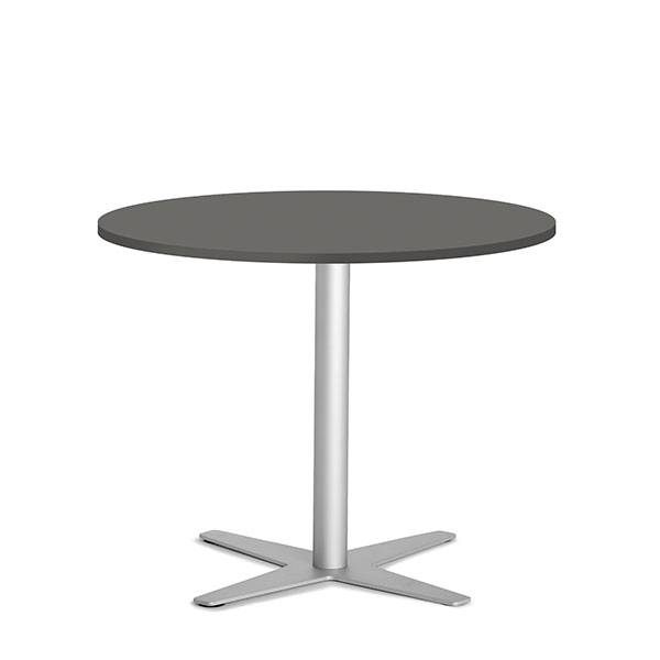 Amy cafebord &Oslash;90cm h:73,5cm antracitgr&aring; med alugr&aring;t stel