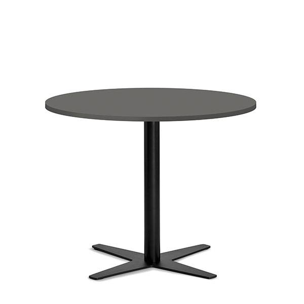 Amy cafebord Ø90cm h:73,5cm antracitgrå med sort understel