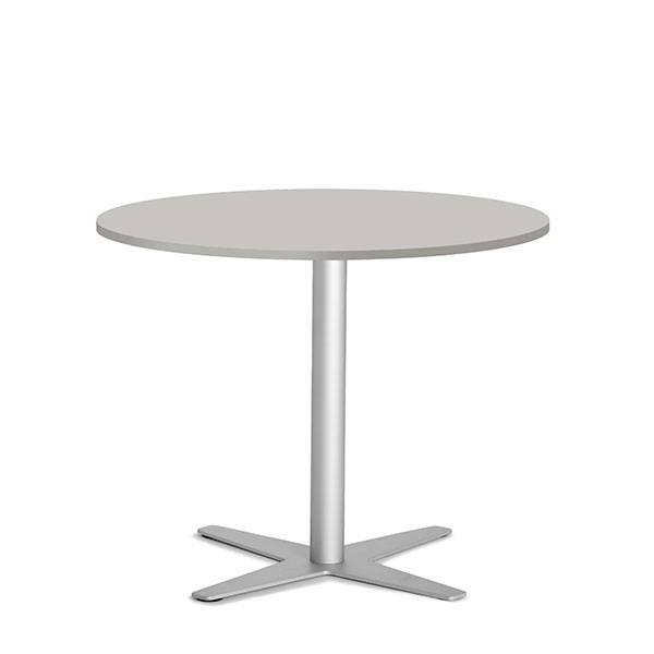 Amy cafebord &Oslash;90cm h:73,5cm gr&aring; bordplade med alugr&aring;t stel
