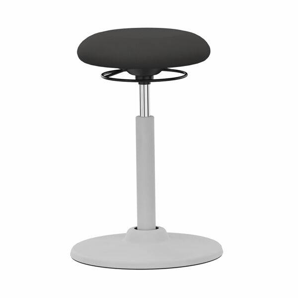 Savo Joi balancestol med alugråt understel og sort stof