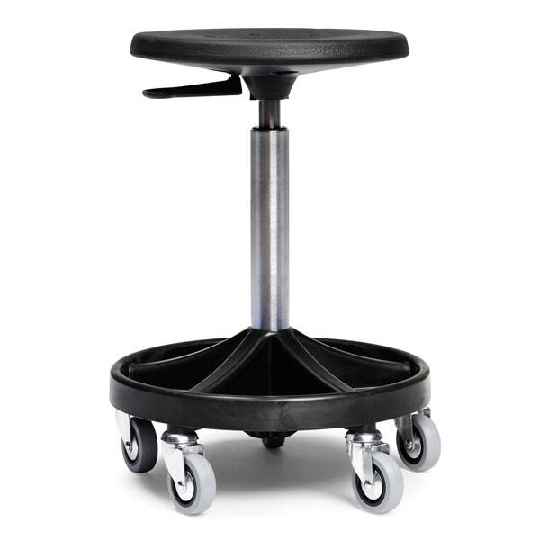 All-round mont&oslash;rstol h&oslash;j med let rullende hjul og sort understel