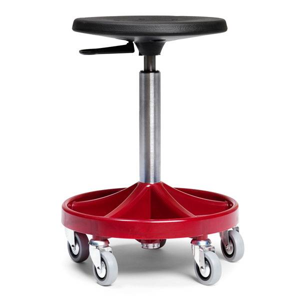 All-round mont&oslash;rstol h&oslash;j med let rullende hjul og r&oslash;dt understel