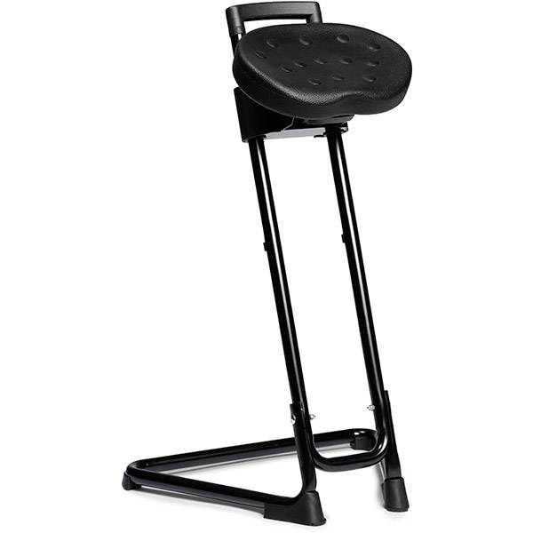 Stardy arbejdsstol ståstøttestol 620-850mm sort
