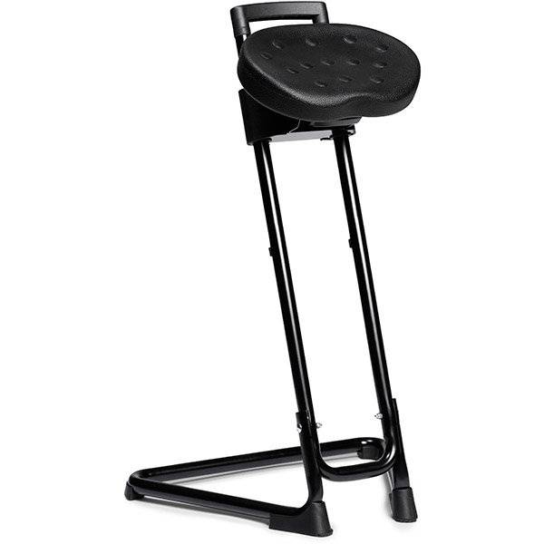 Stardy arbejdsstol st&aring;st&oslash;ttestol 620-850mm sort