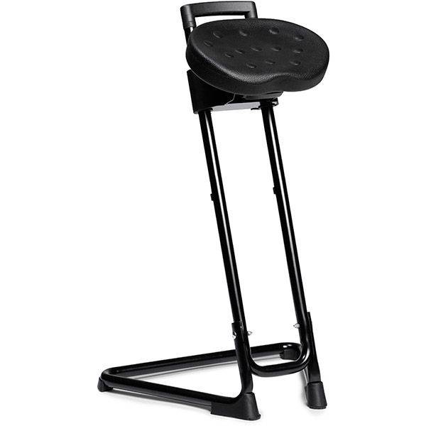 Stardy arbejdsstol st&aring;st&oslash;ttestol 620-850mm sort