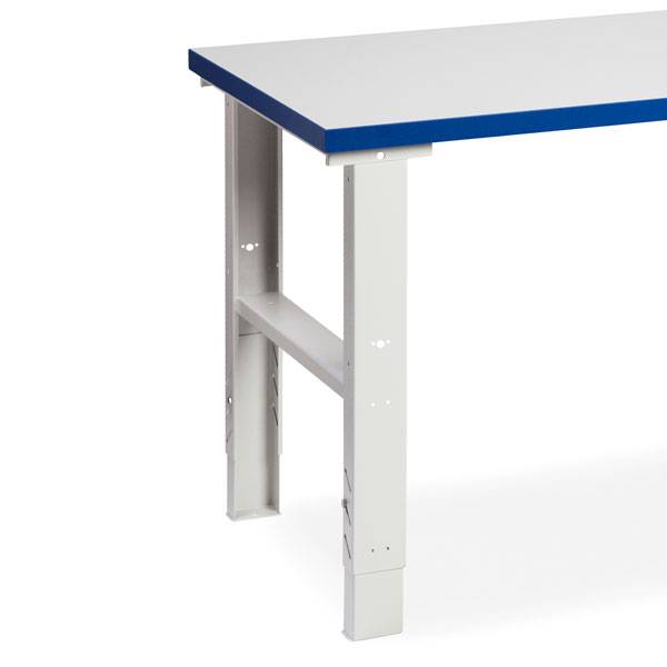 Benbuk til fileb&aelig;nk og arbejdsborde med 800x40mm bordplader