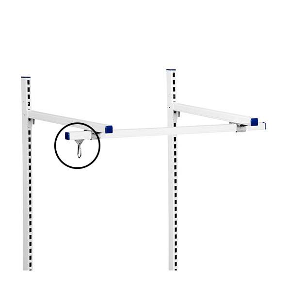 L&oslash;bevogn med 4 sm&aring; hjul og karabinhage til brug i C-profilskinner