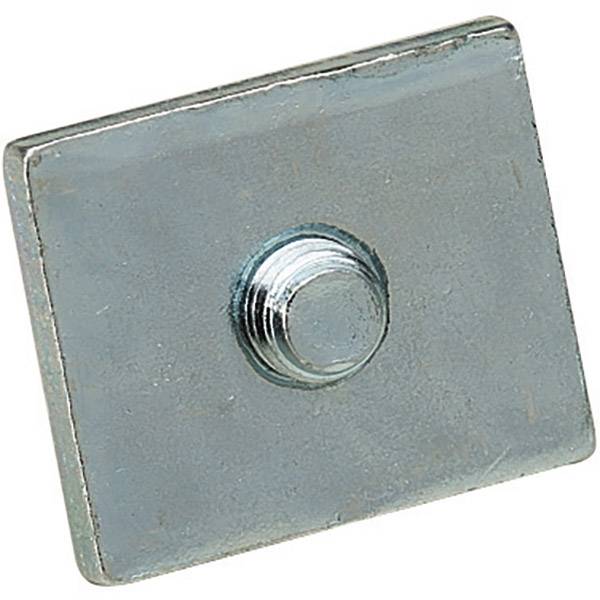 Endestop plade 25x30x5 mm til C-profilskinne