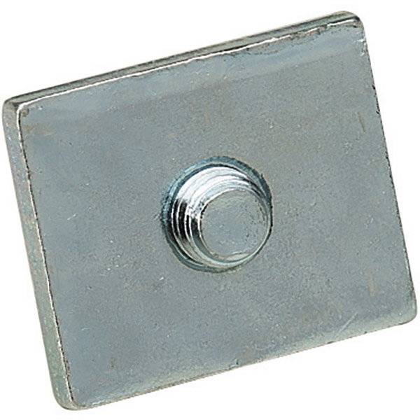 Endestop plade 25x30x5 mm til C-profilskinne