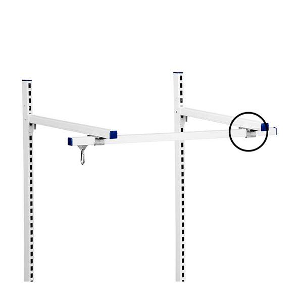 Beslag til fastgørelse af C-profilskinne på fast arm 