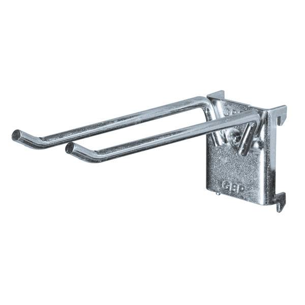 Ophængskrog dobbelt Ø6mm, 100x25mm, pakke á 5 stk. 