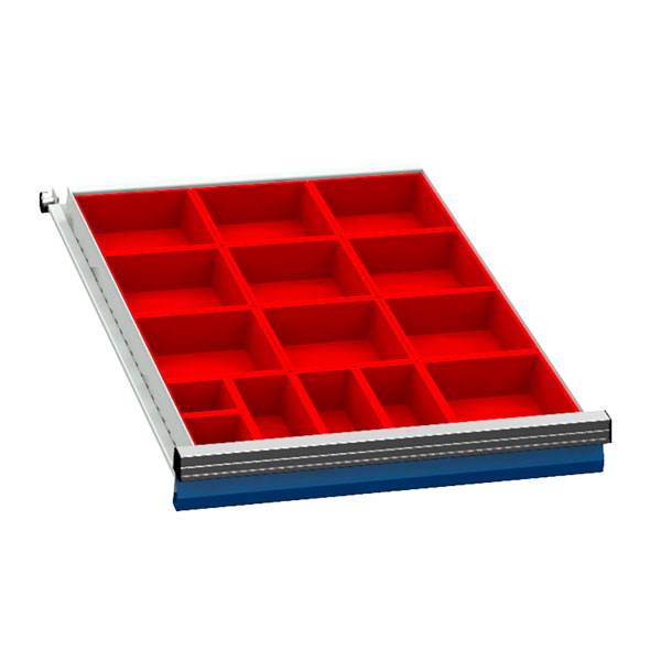 Skuffeindretning kombination B, 700/05 h&oslash;jde 75mm