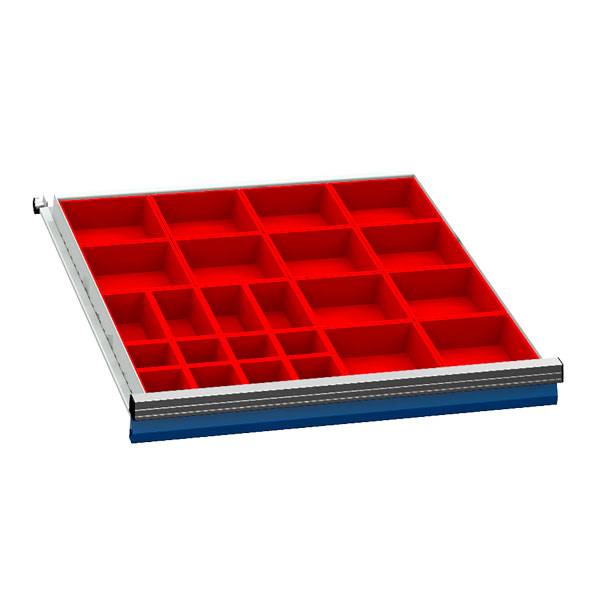 Skuffeindretning kombination C, 700/07 h&oslash;jde 75mm