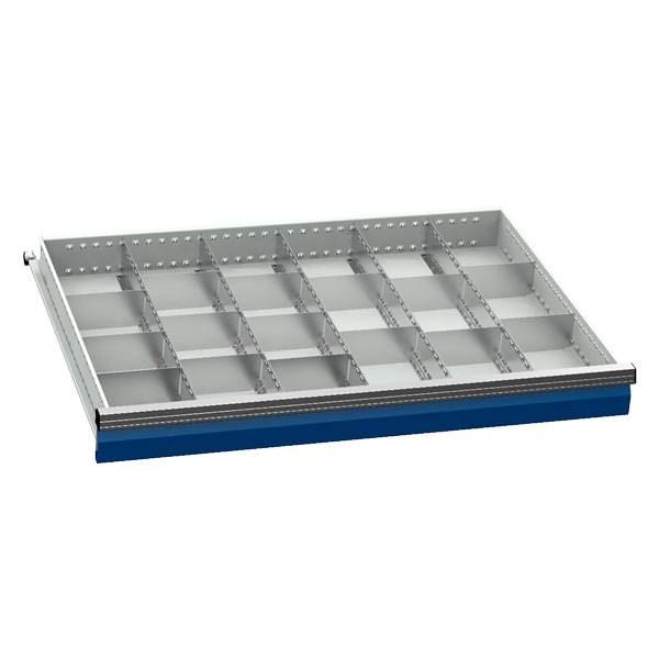Skuffeindretning E 1005x736mm højde 100/125mm grå
