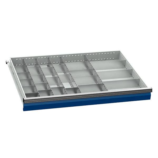 Skuffeindretning kombination L, 700/10 h&oslash;jde 100/125mm 