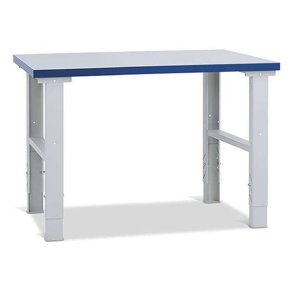 Filebænk med lys grå laminat bordplade 1200x800 mm