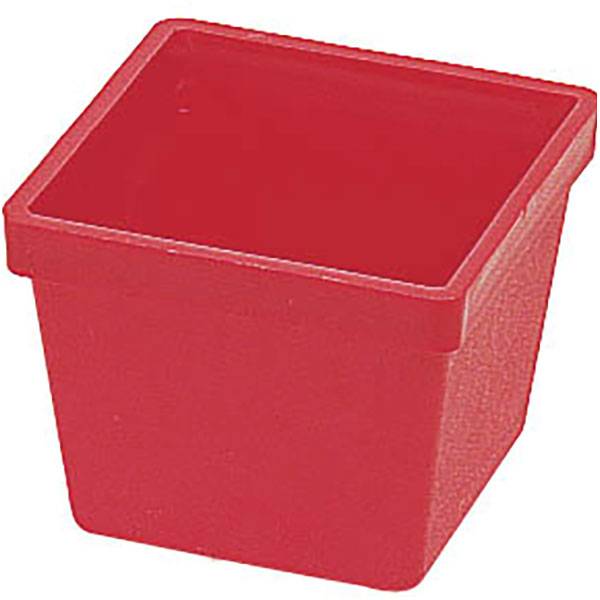 Plastkasse 75x75mm til v&aelig;rkstedsskuffe med h&oslash;jde 75mm, r&oslash;d