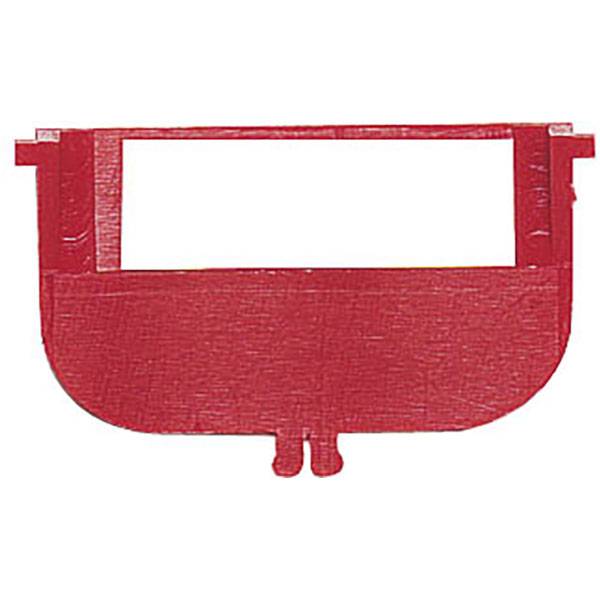 Plastskilleplade til plasttrau, bredde 46mm, r&oslash;d