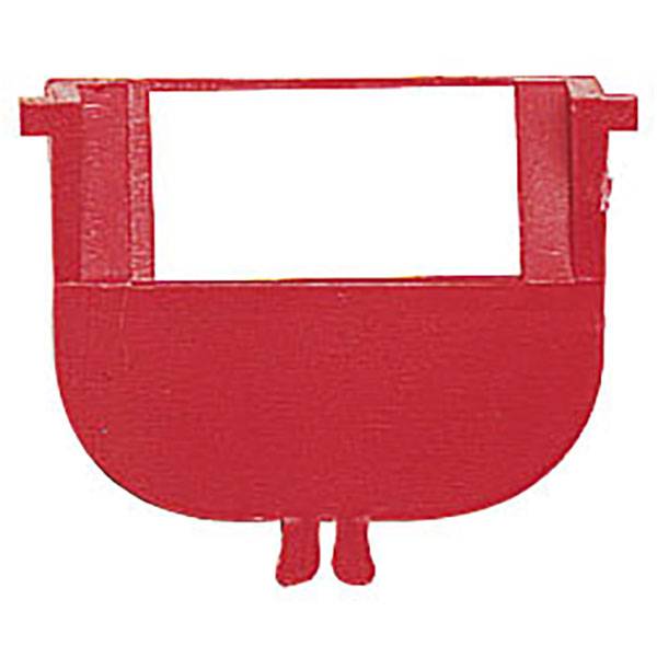 Plastskilleplade til plasttrau, bredde 34mm, r&oslash;d