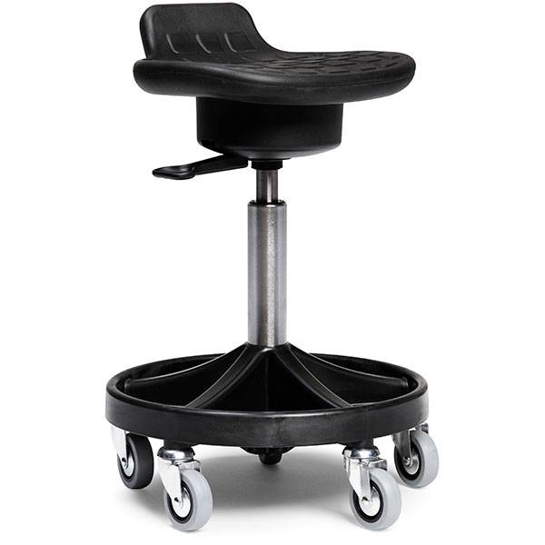All-round V-matic mont&oslash;rstol h&oslash;j med let rullende hjul og sort understel