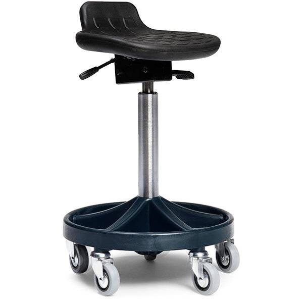 All-round Comfort mont&oslash;rstol h&oslash;j med let rullende hjul og sort understel