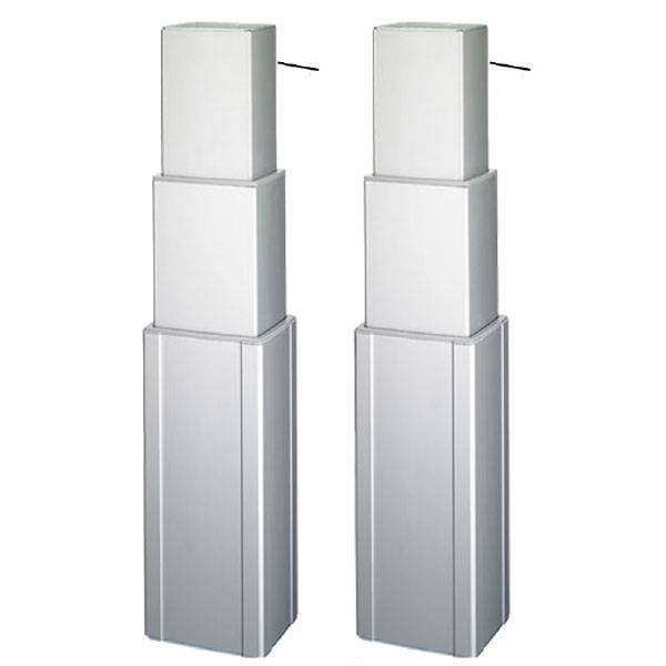 Løftesøjle TL3 2-parallel med udvendig profil ned 700 mm