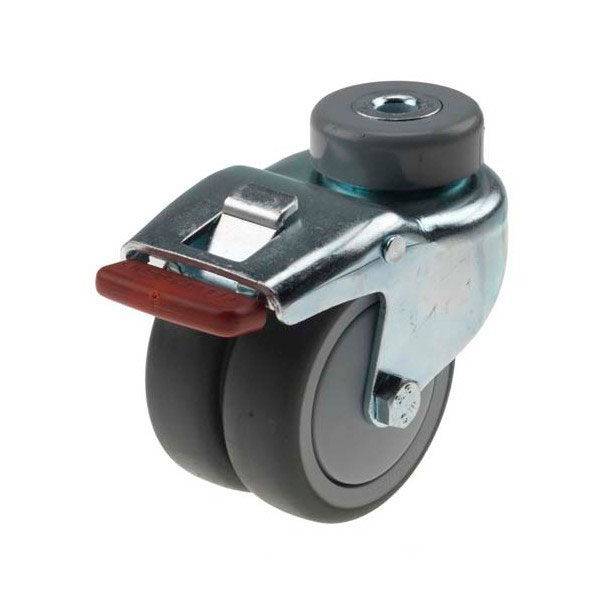 Hjuls&aelig;t til GBP Bord 400, 4 stk. l&aring;sbare og drejelige hjul