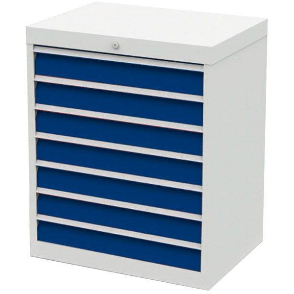 V&aelig;rksted skuffesektion 819x680x500mm med 7 skuffer