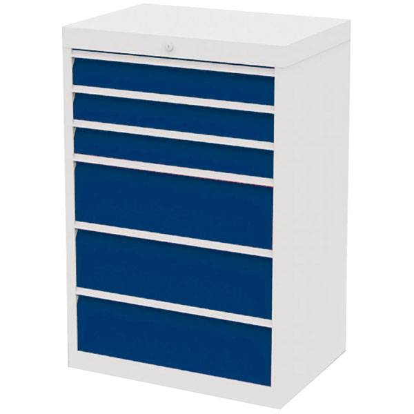 Værksted skuffesektion 1019x680x500mm med 6 skuffer