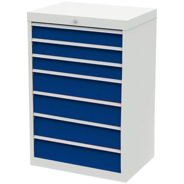 V&aelig;rksted skuffesektion 1019x680x500mm med 7 skuffer