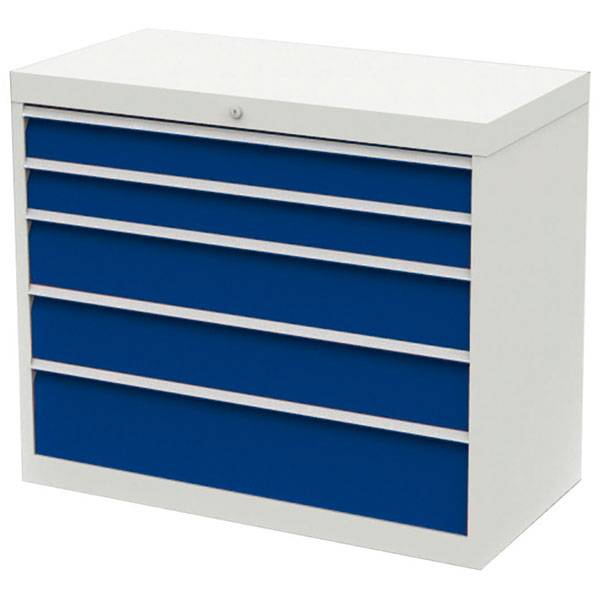 V&aelig;rksted skuffesektion 819x980x500mm 5 skuffer