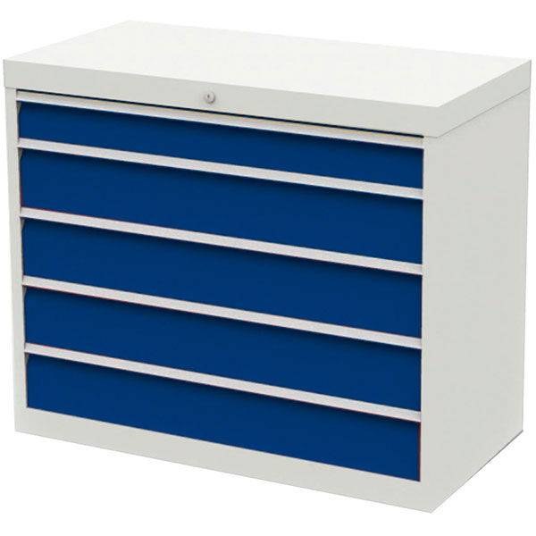 V&aelig;rksted skuffesektion 819x980x500mm 5 skuffer