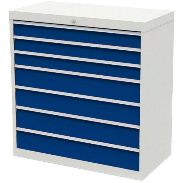 V&aelig;rksted skuffesektion 1019x980x500mm 7 skuffer