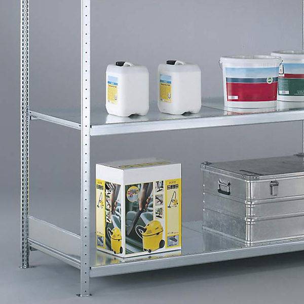 Hyldeplan til Boltless universalreol med st&aring;lhylder 2000x600mm