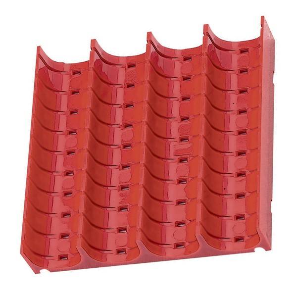 Plast skuffeindretning 4 baner til værkstedsskuffer 27x150x150mm 