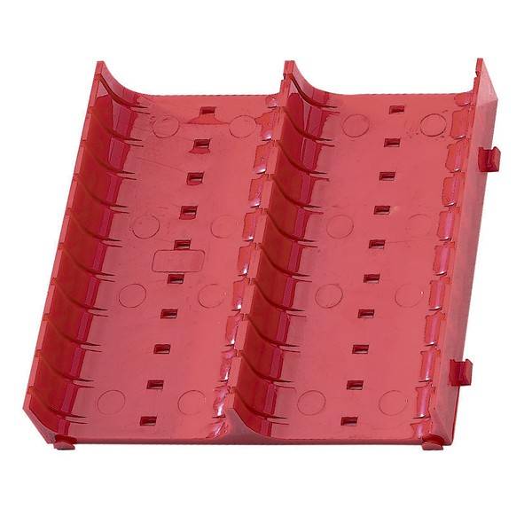 Plast skuffeindretning 2 baner til v&aelig;rkstedsskuffer 27x150x150mm 