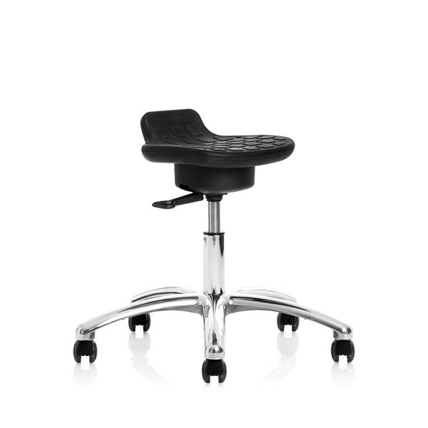 Industristol Assist V-matic lav med let rullende hjul