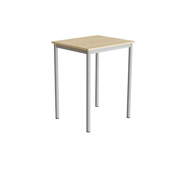 Office skrivebord 70x60cmm h&oslash;jde 90cm birk laminat, alugr&aring;t stel